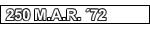250 MAR 72