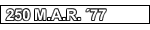 250 MAR 77